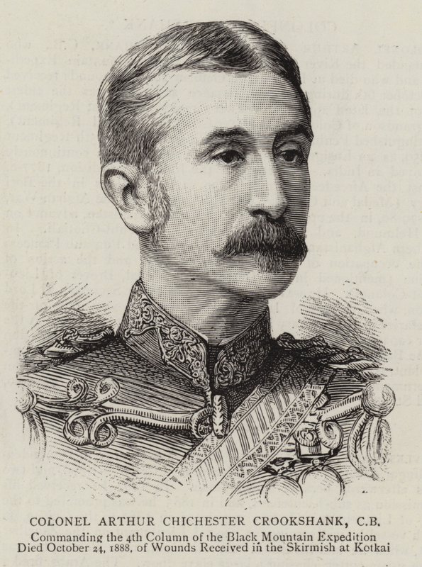 Plukovník Arthur Chichester Crookshank (rytina) od English School