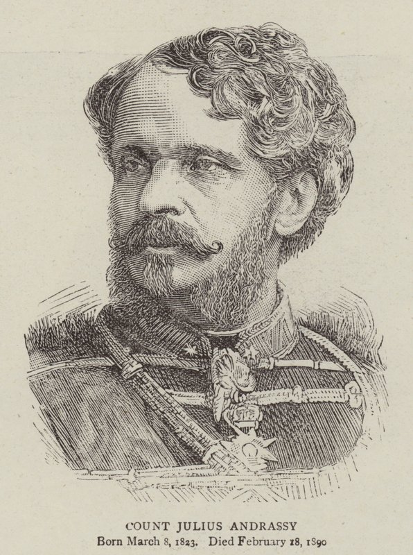 hrabě Julius Andrassy (rytina) od English School