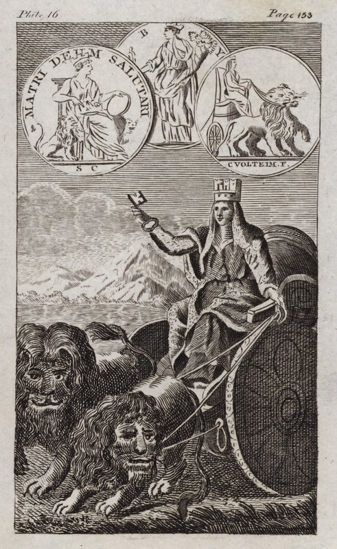 Cybele (rytina) od English School