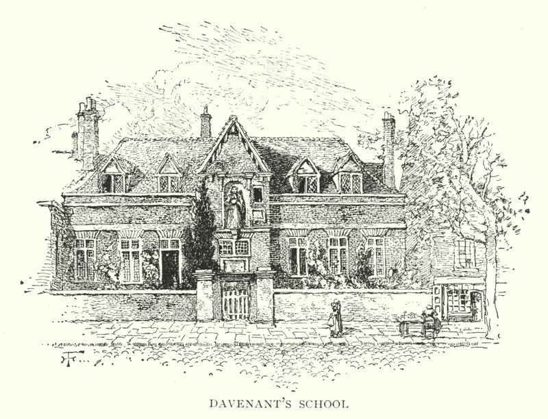 Davenantova škola (rytina) od English School