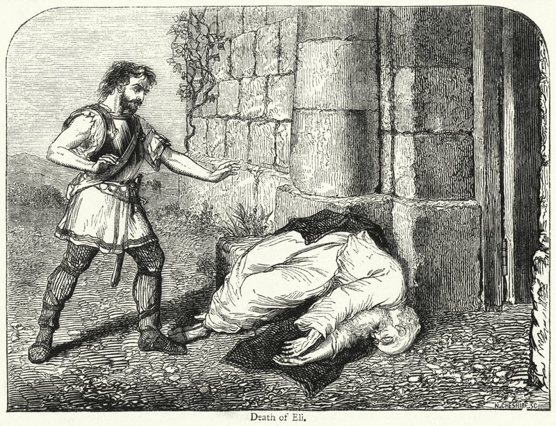 Death of Eli (rytina) od English School