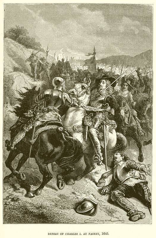 Porážka Karla I. u Naseby, 1645 od English School