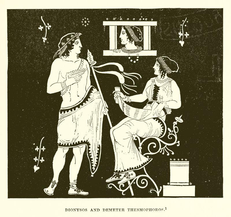 Dionysos a Demeter Thesmoforos od English School