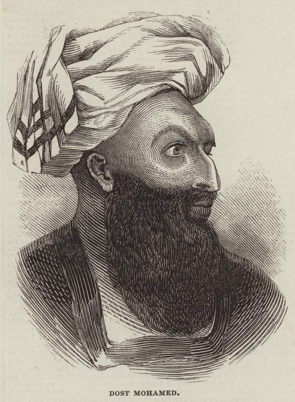 Dost Mohamed (rytina) od English School