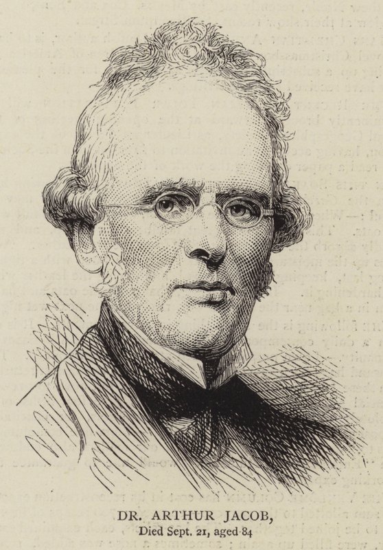 Dr. Arthur Jacob (rytina) od English School