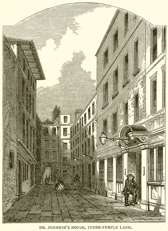 Dům doktora Johnsona, Inner-Temple Lane od English School