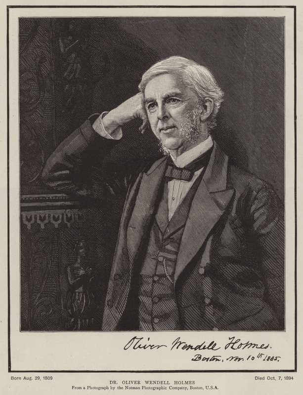 Dr Oliver Wendell Holmes (rytina) od English School