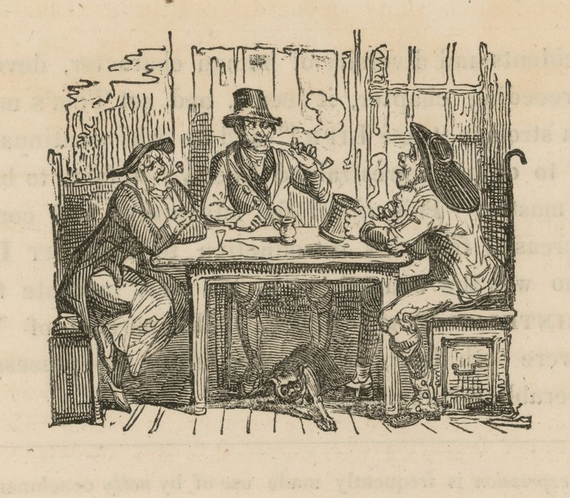 Pití v londýnské taverně od English School