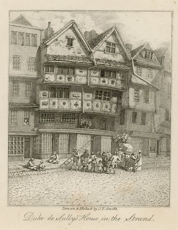 Dům vévody de Sullys v Strand od English School