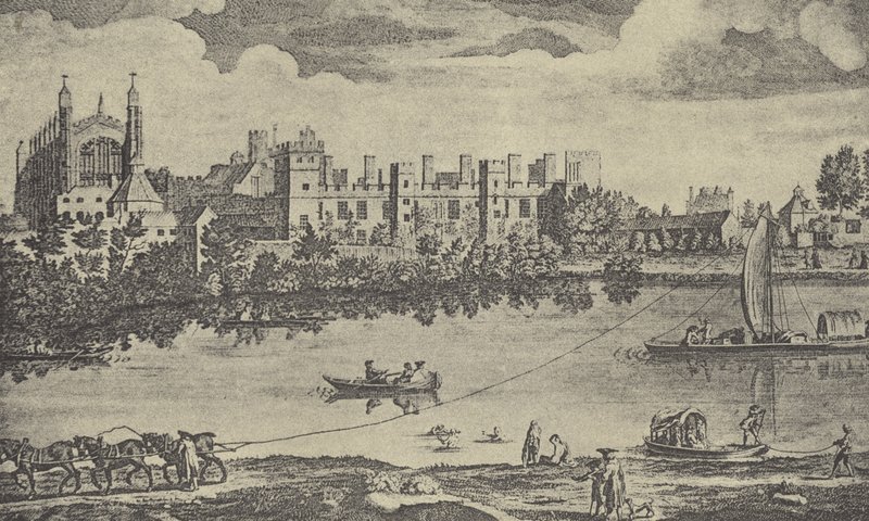 East View of College, 1742 (hlubotisk) od English School