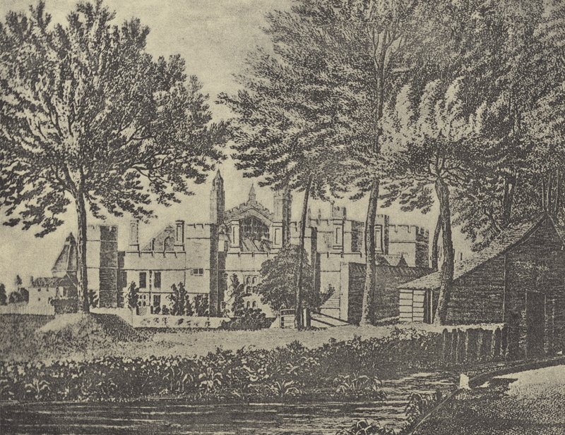 East View of College, 1746 (hlubotisk) od English School