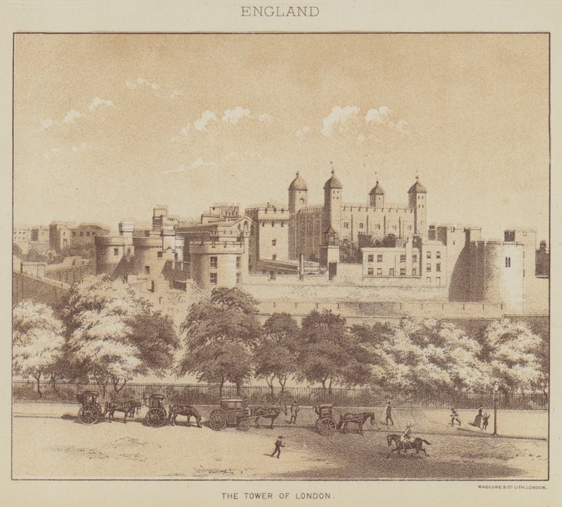 Anglie, The Tower of London od English School