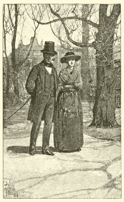 Esther a Harold Transome (rytina) od English School
