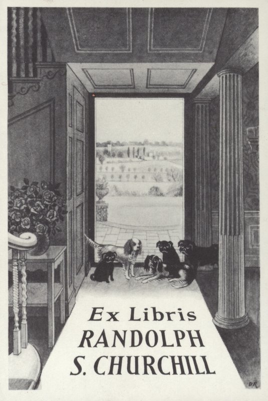 Ex Libris Randolph S Churchill od English School