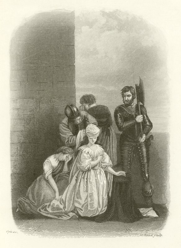 Poprava Mary Queen of Scots od English School