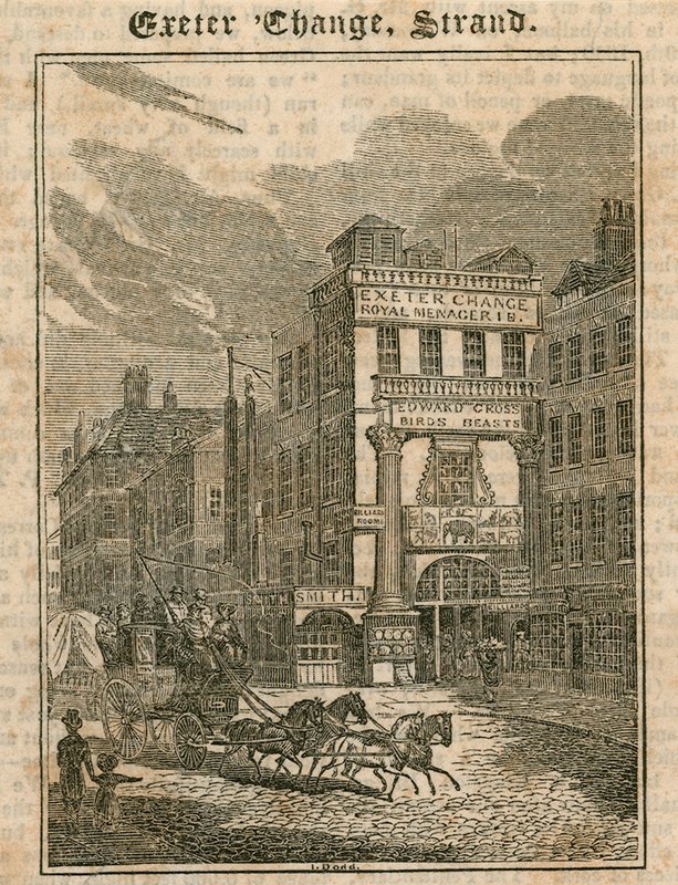Exeter Change, The Strand, Londýn od English School