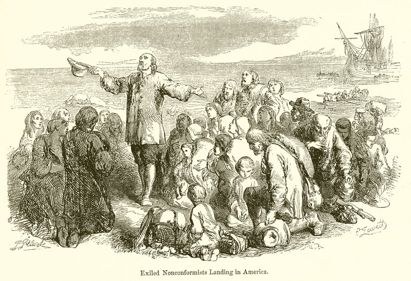 Vyhoštění nonkonformisté přistávající v Americe od English School