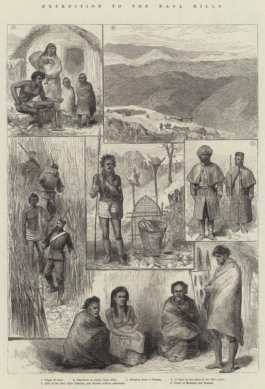 Expedition to the Naga Hills (rytina) od English School