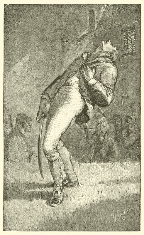 Felix Holt zraněn (rytina) od English School