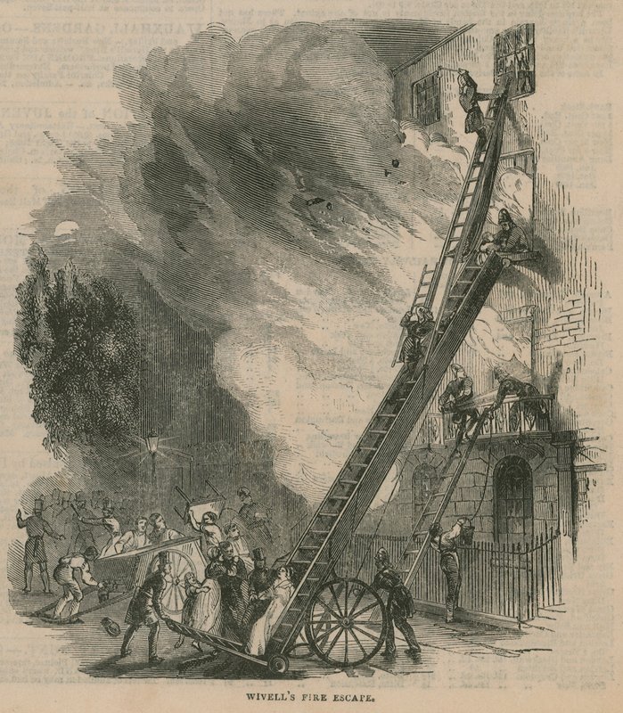 Fire escapes: Wivells Fire Escape od English School