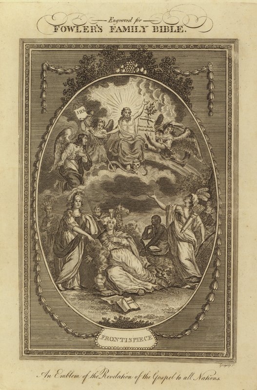 Frontispis (rytina) od English School