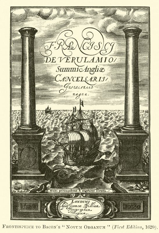 Frontispis k Bacons Novum Organum od English School