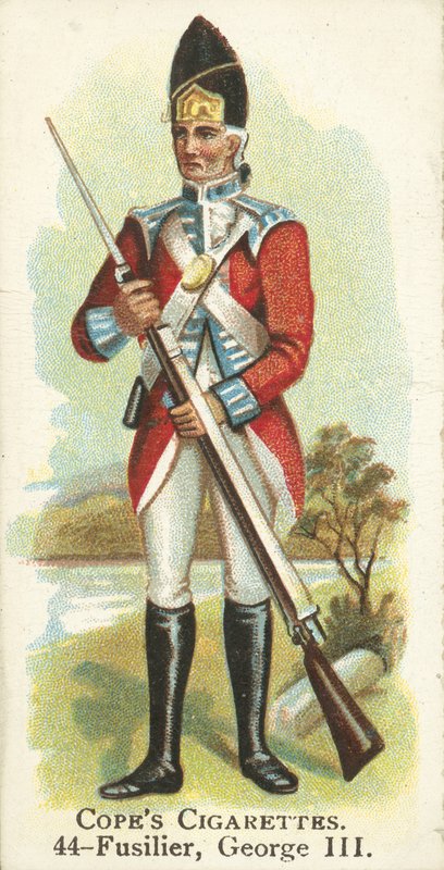 střelec, král Jiří III (chromolitho) od English School