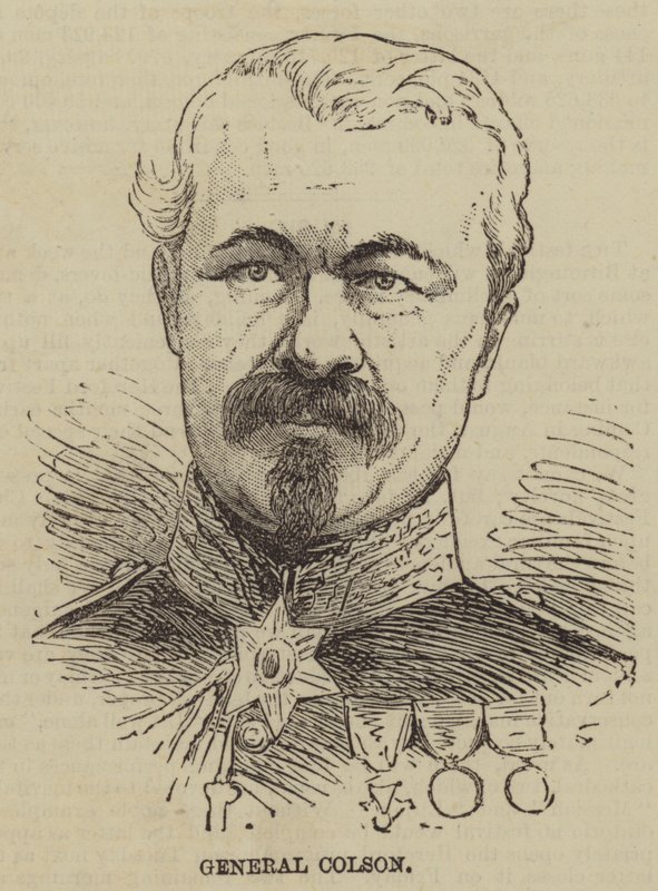 General Colson (rytina) od English School