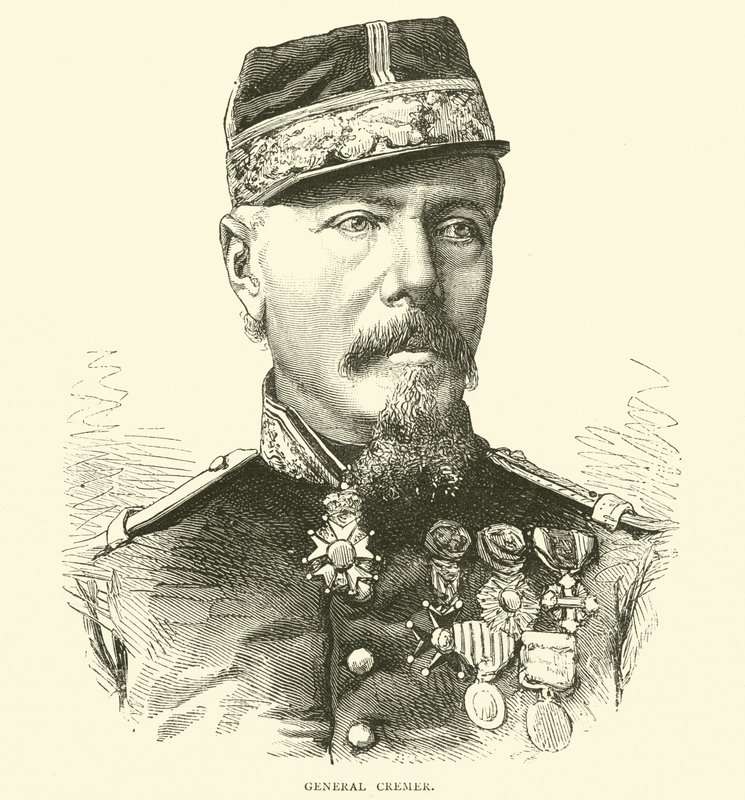 Generál Cremer, říjen 1870 od English School