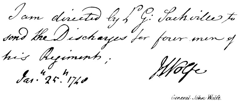 Generál John Wolfe od English School