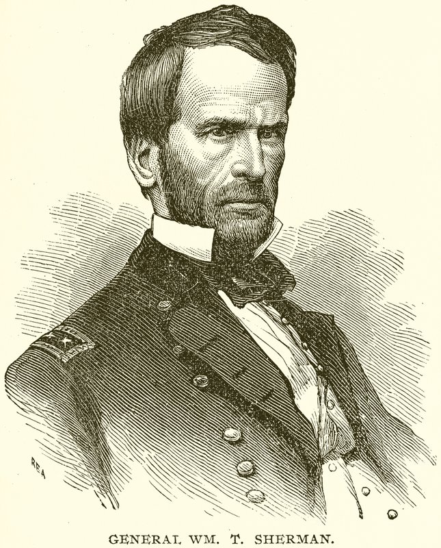 Generál WM. T. Sherman od English School