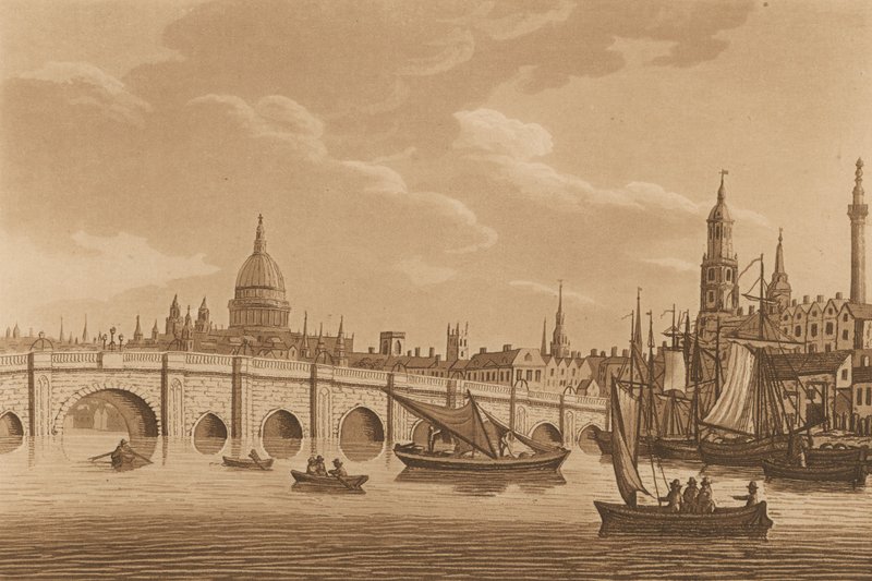 Celkový pohled na London Bridge od English School