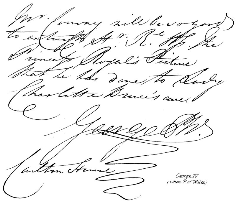 George IV, (když P of Wales) od English School