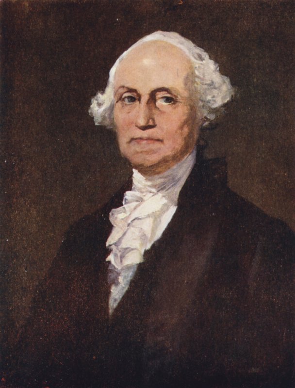 George Washington (barevné lito) od English School