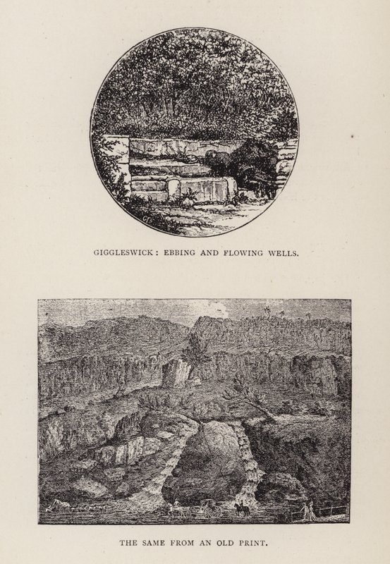 Giggleswick, Ebbing a tekoucí studny (rytina) od English School
