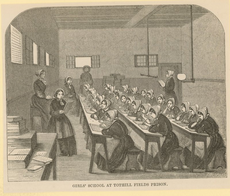 Dívčí škola ve věznici Tothill Fields od English School