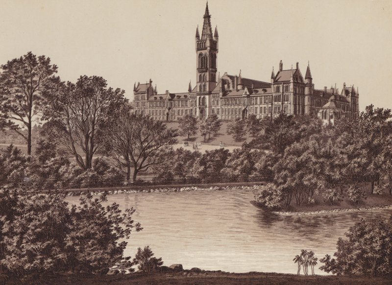 Glasgow: The University (litho) od English School
