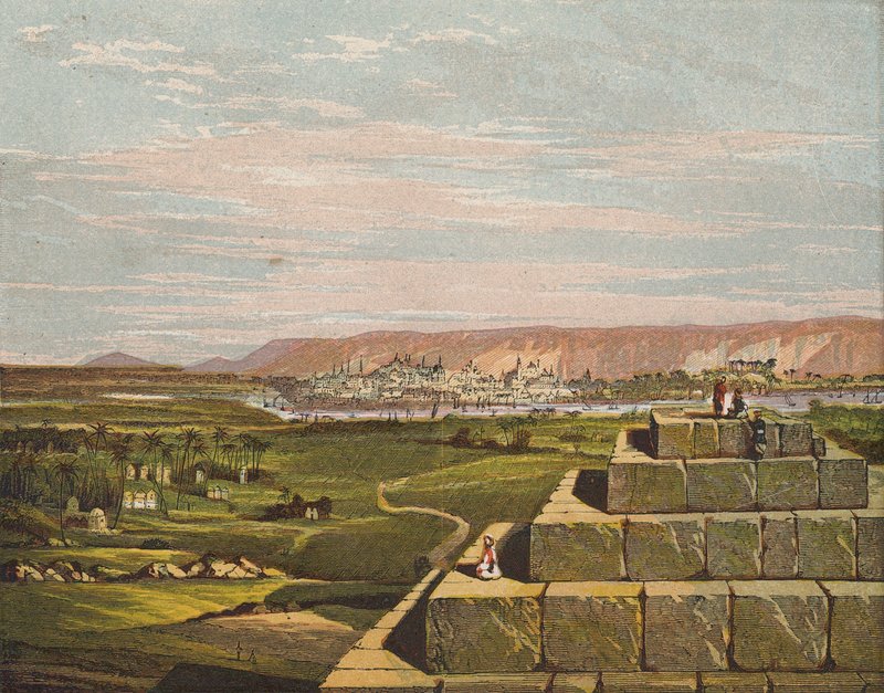 Goshen, Egypt (barevná litografie) od English School