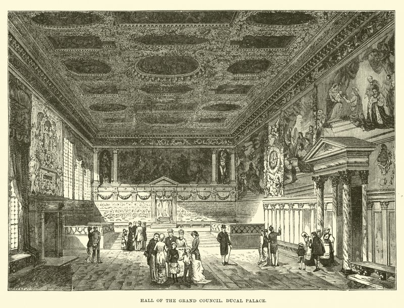 Síň Velké rady, Dóžecí palác od English School