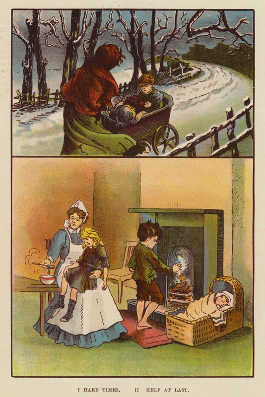 Těžké časy; Konečně pomoc (barevné lito) od English School