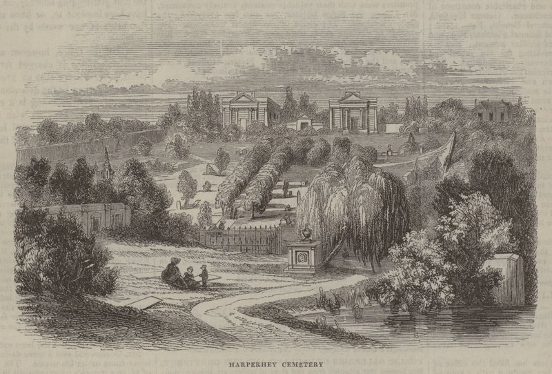 Harpurhey hřbitov od English School