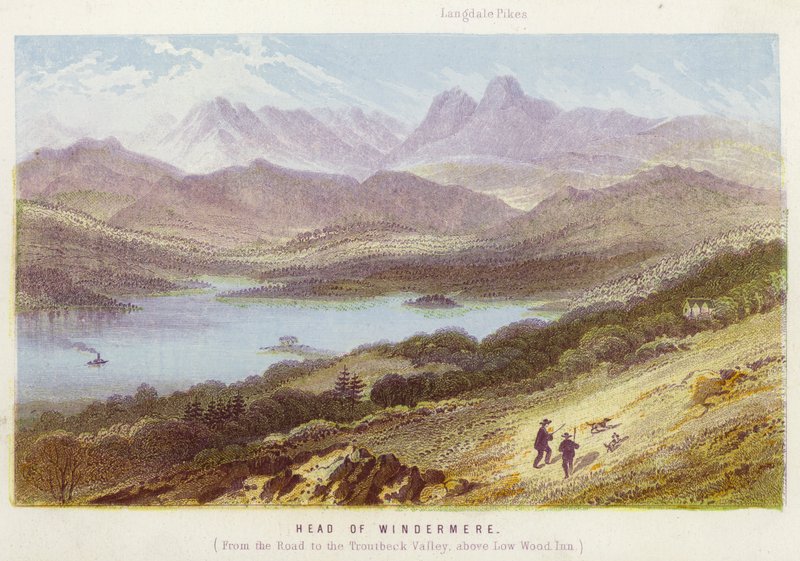 Head of Windermere (barevné lito) od English School