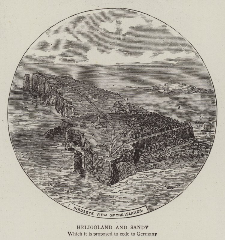 Helgoland a Sandy (rytina) od English School