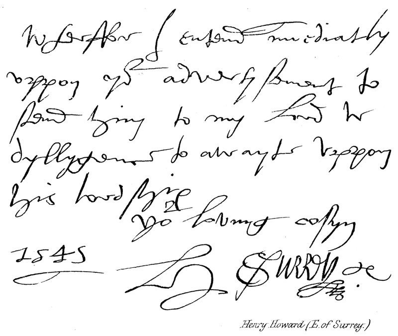 Henry Howard (E of Surrey) od English School
