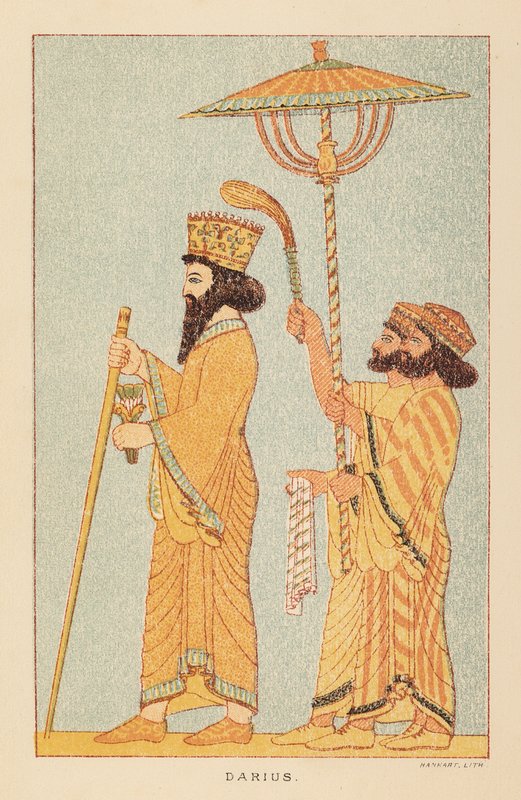 Hérodotos: Darius (barevná litografie) od English School