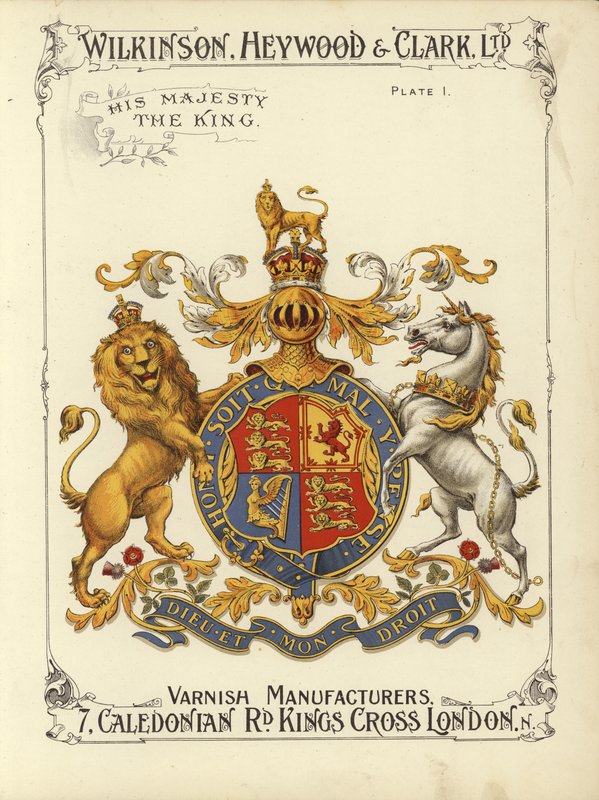 Jeho Veličenstvo král (chromolitho) od English School