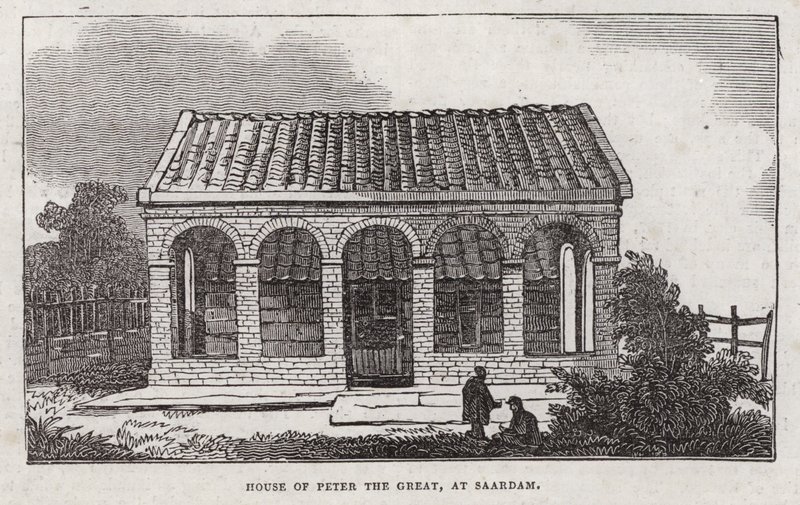 Dům Petra Velikého, Saardam (rytina) od English School