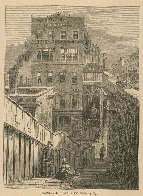 Domy v Waterloo Road, 1876 od English School
