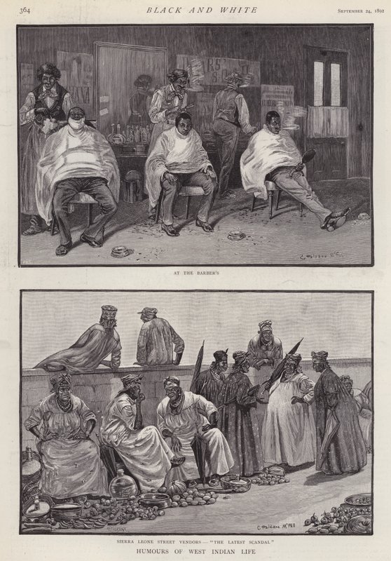 Humours of West Indian Life (litho) od English School