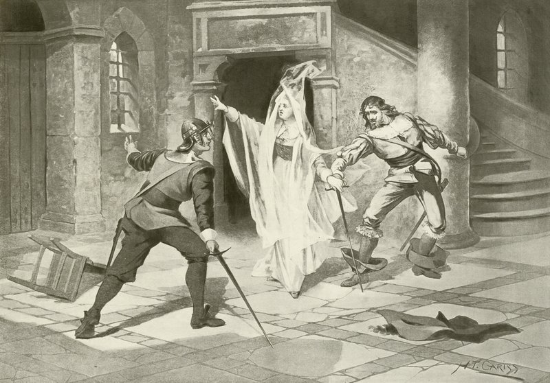 I Puritani, Act I scene v (hlubotisk) od English School